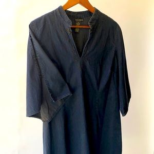 Sexy Shanghai black or very dark blue Denim dress